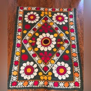 ✨ Museum Quality Uzbek Suzani 64x84  Floral Tapestry✨